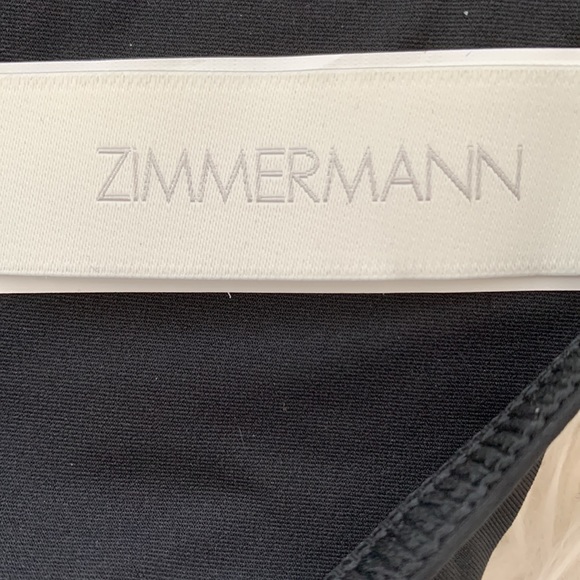 zimmermann honour circular frill black bikini top and bottom - Picture 4 of 8